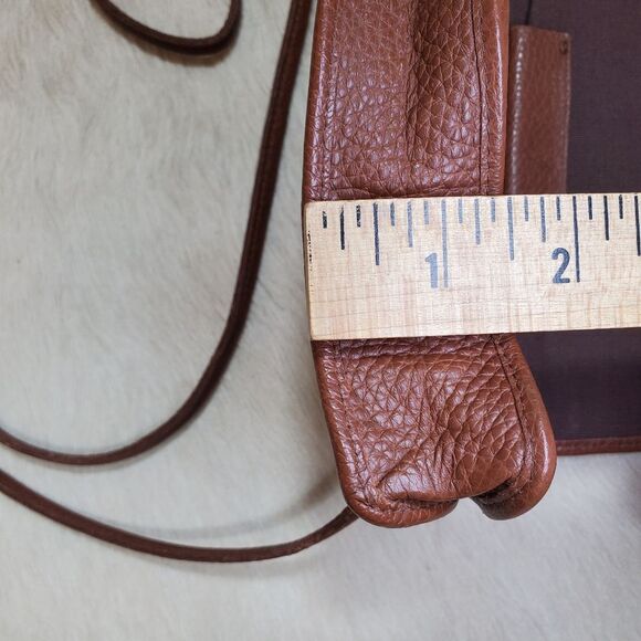 Fossil Crossbody Organizer Purse Women’s Small Brown Leather Shoulder Bag Boho - Picture 9 of 10